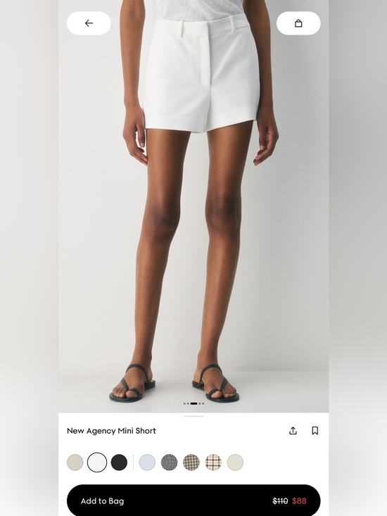 Aritzia Pants - Agency mini short